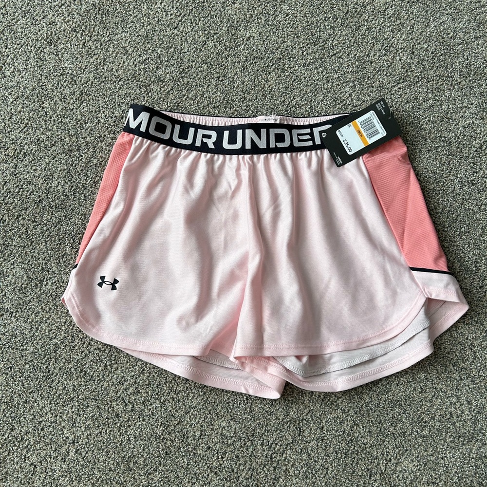 Under Armour Women's Light Pink Athletic Shorts